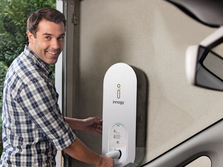 Innogys ebox charging electric vehicles at home pv Europe